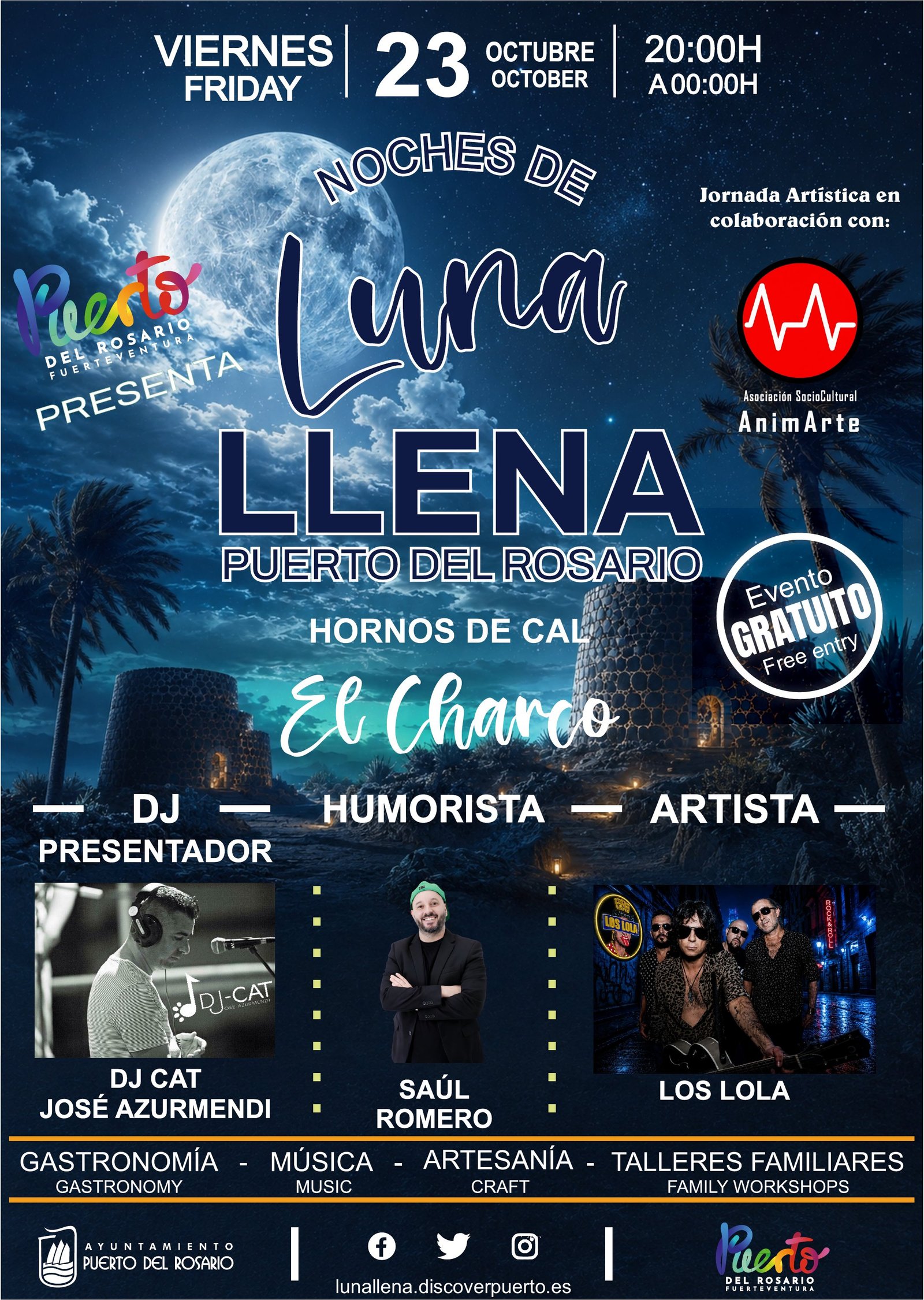 Cartel de Luna Llena del 23 de octubre